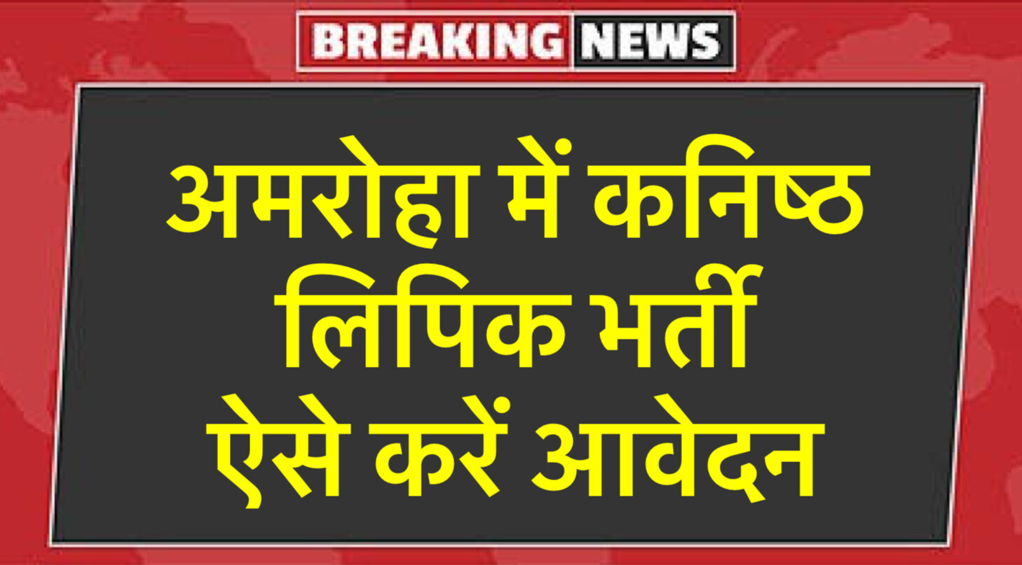 अमरोहा में कनिष्ठ लिपिक भर्ती, ऐसे करें आवेदन safar news कनिष्ठ लिपिक भर्ती