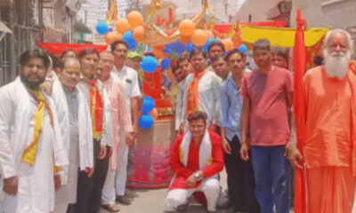 शिव मंदिर में मूर्ति स्थापना
