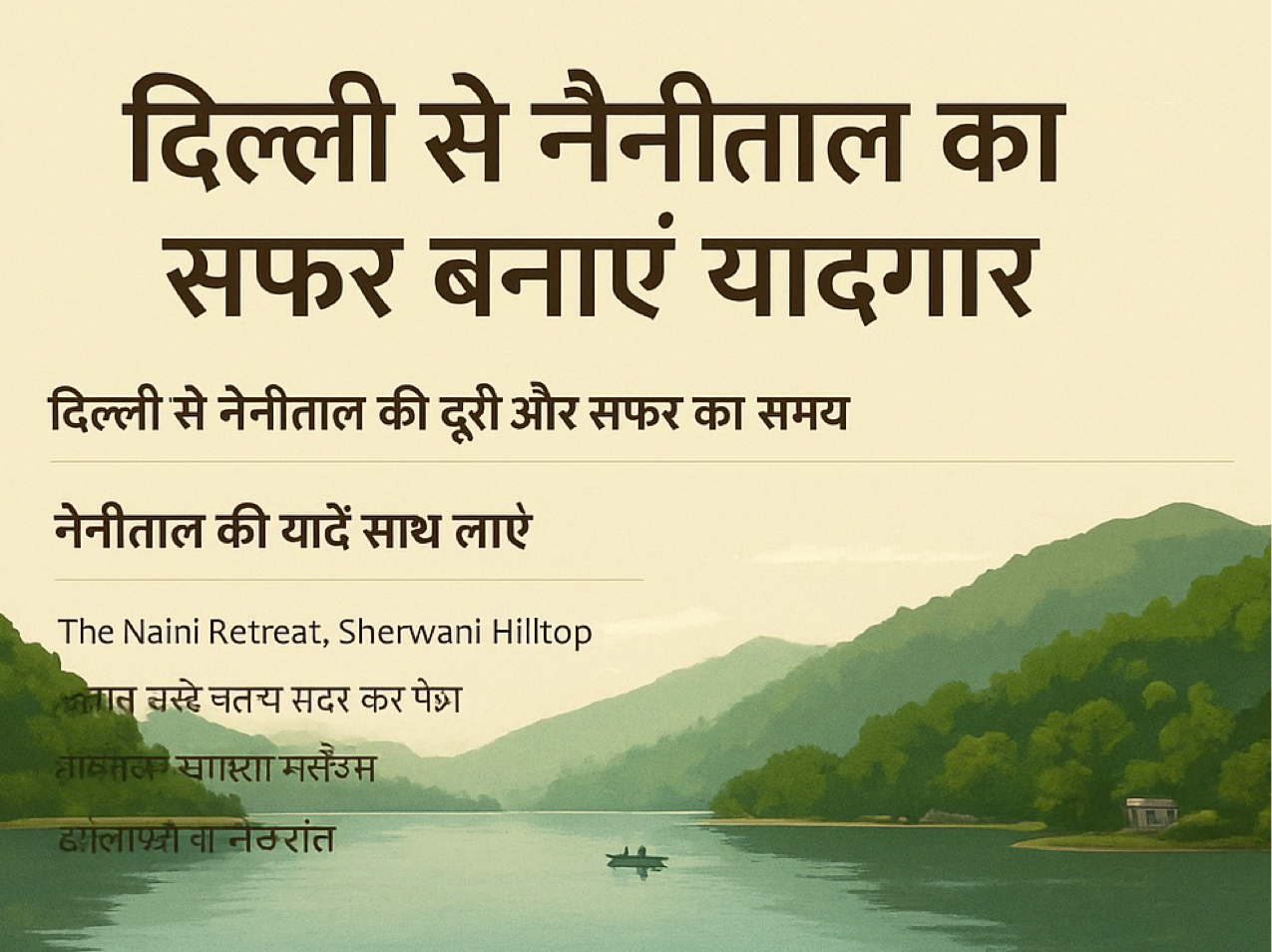 दिल्ली से नैनीताल का सफर