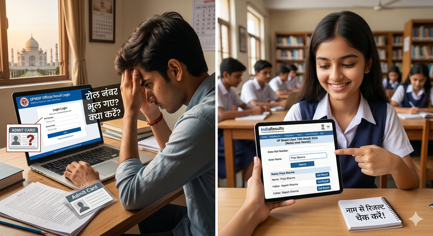 UP Board Result 2026 check by name: Bina roll number ke result dekhne ka aasan tarika