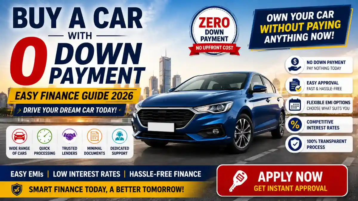 buy a car with 0 down payment easy finance guide 2026