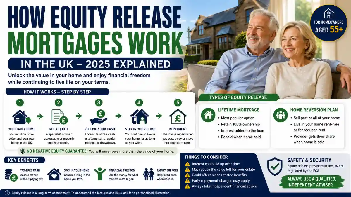 how equity release mortgages work in the uk 2025