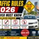 new traffic rules in 2026 every driver must know